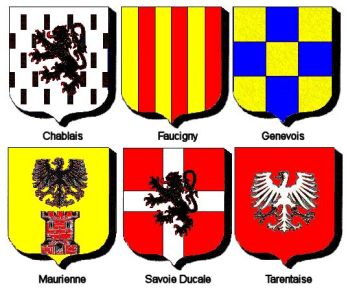 Savoyai címerpajzsok