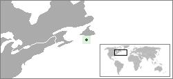 Saint-Pierre és Miquelon elhelyezkedése