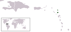 Antigua és Barbuda elhelyezkedése