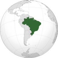 Brazília elhelyezkedése