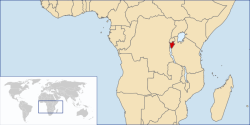 Burundi elhelyezkedése