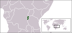 Ruanda-Urundi elhelyezkedése