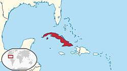 Kuba elhelyezkedése