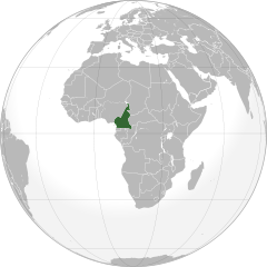 Kamerun elhelyezkedése