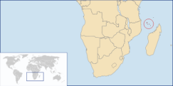 A Comore-szigetek elhelyezkedése