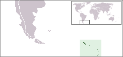 Déli-Georgia és Déli-Sandwich-szigetek elhelyezkedése