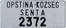 OPŠSTINA-KÖZSÉG/SENTA/2372